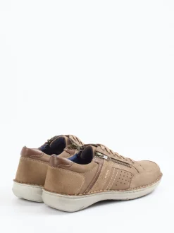 Josef Seibel – Komfort-Sneaker aus Nubukleder sandbeige