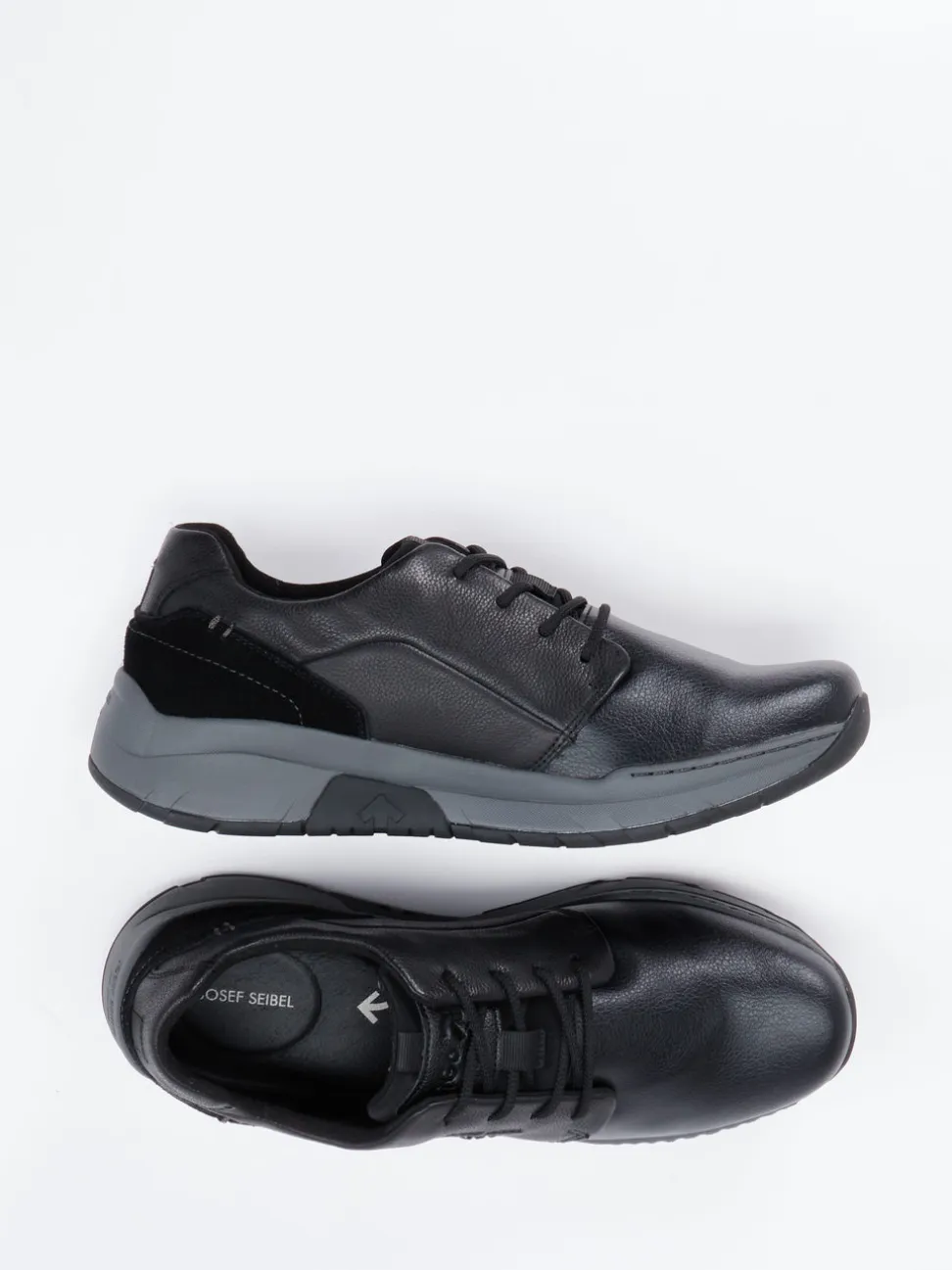 Josef Seibel – Komfort-Sneaker aus Kalbleder schwarz