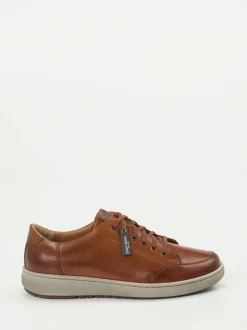 Josef Seibel – Komfort-Sneaker aus Kalbleder Braun