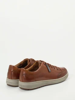 Josef Seibel – Komfort-Sneaker aus Kalbleder Braun