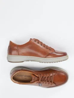 Josef Seibel – Komfort-Sneaker aus Kalbleder Braun