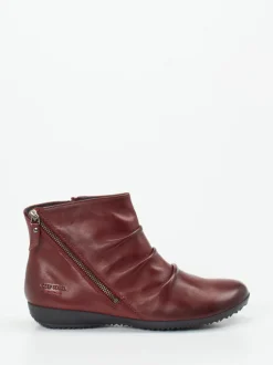 Josef Seibel – Komfort-Stiefelette aus Glattleder bordeauxrot