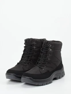 Josef Seibel – Outdoor-Boots aus Textil schwarz