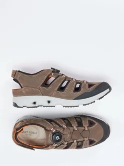 Josef Seibel – Outdoorsandalen aus Nubukleder braun