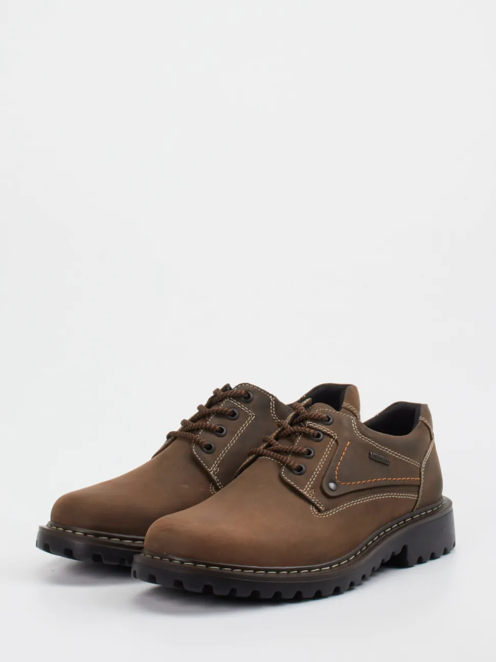 Josef Seibel – Outdoor-Schnürschuh aus Nubuk-Kalbleder braun