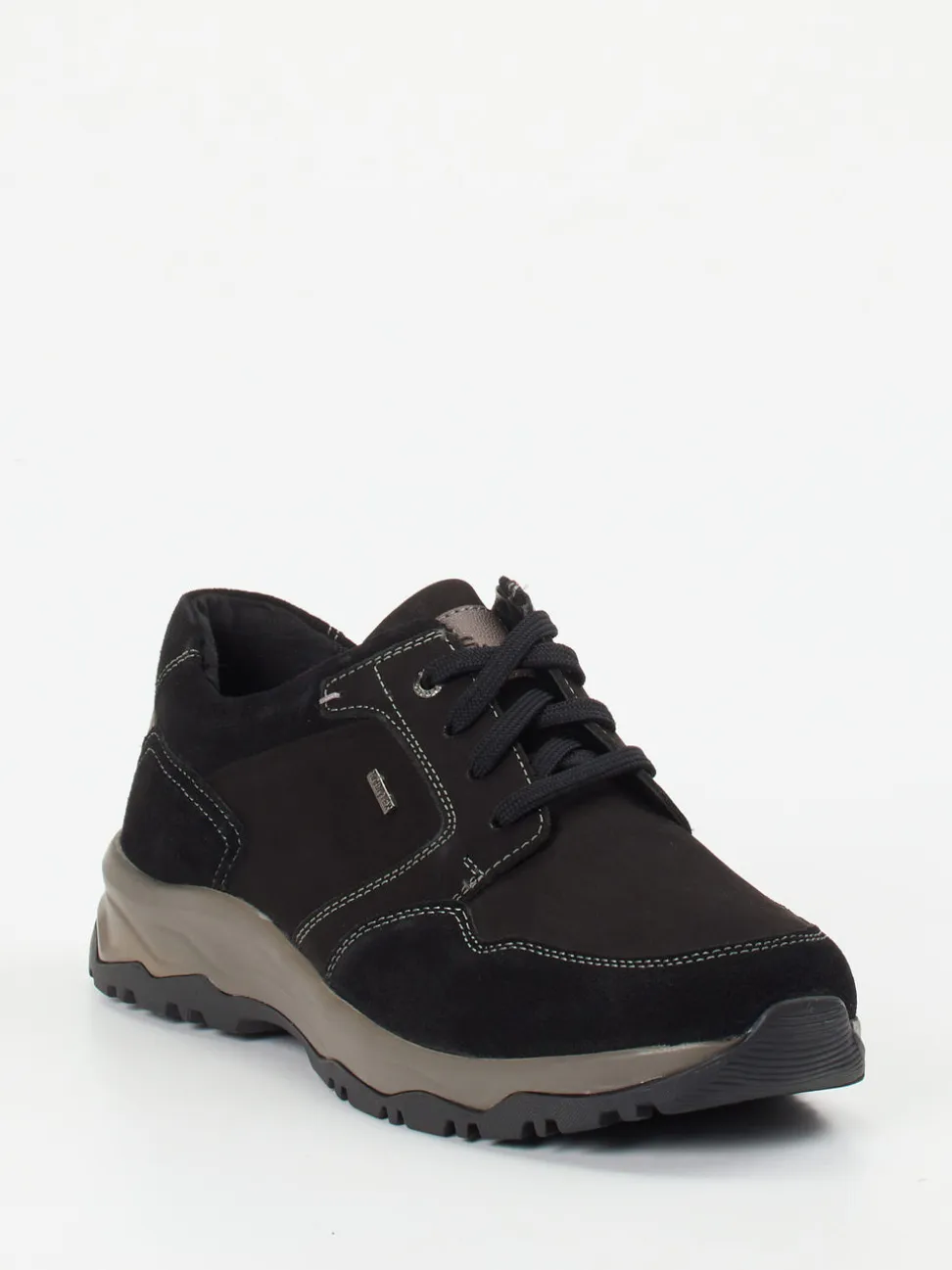 Josef Seibel – Outdoorschnürschuh aus Nubukleder schwarz