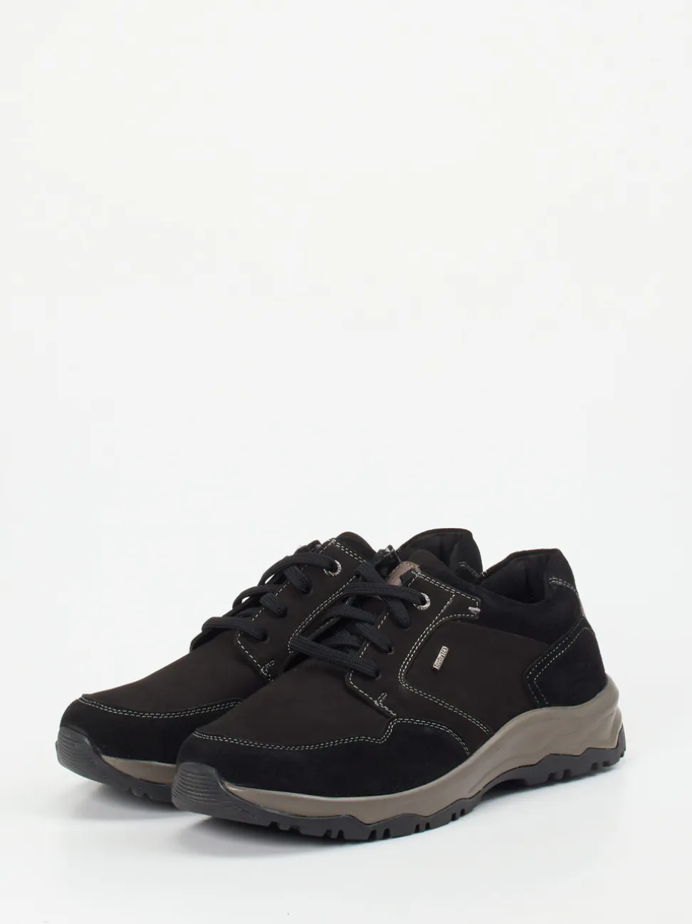 Josef Seibel – Outdoorschnürschuh aus Nubukleder schwarz