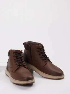 Josef Seibel – Schnürboots aus Glattleder mittelbraun