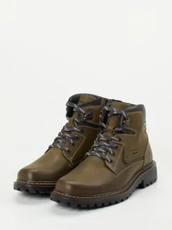 Josef Seibel – Schnürboots aus Fettleder olivbraun