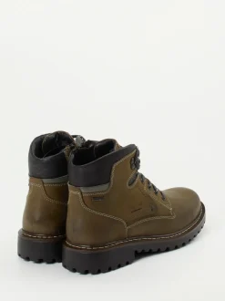 Josef Seibel – Schnürboots aus Fettleder olivbraun
