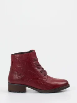 Josef Seibel – Schnürboots aus Kalbleder bordeauxrot