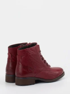 Josef Seibel – Schnürboots aus Kalbleder bordeauxrot