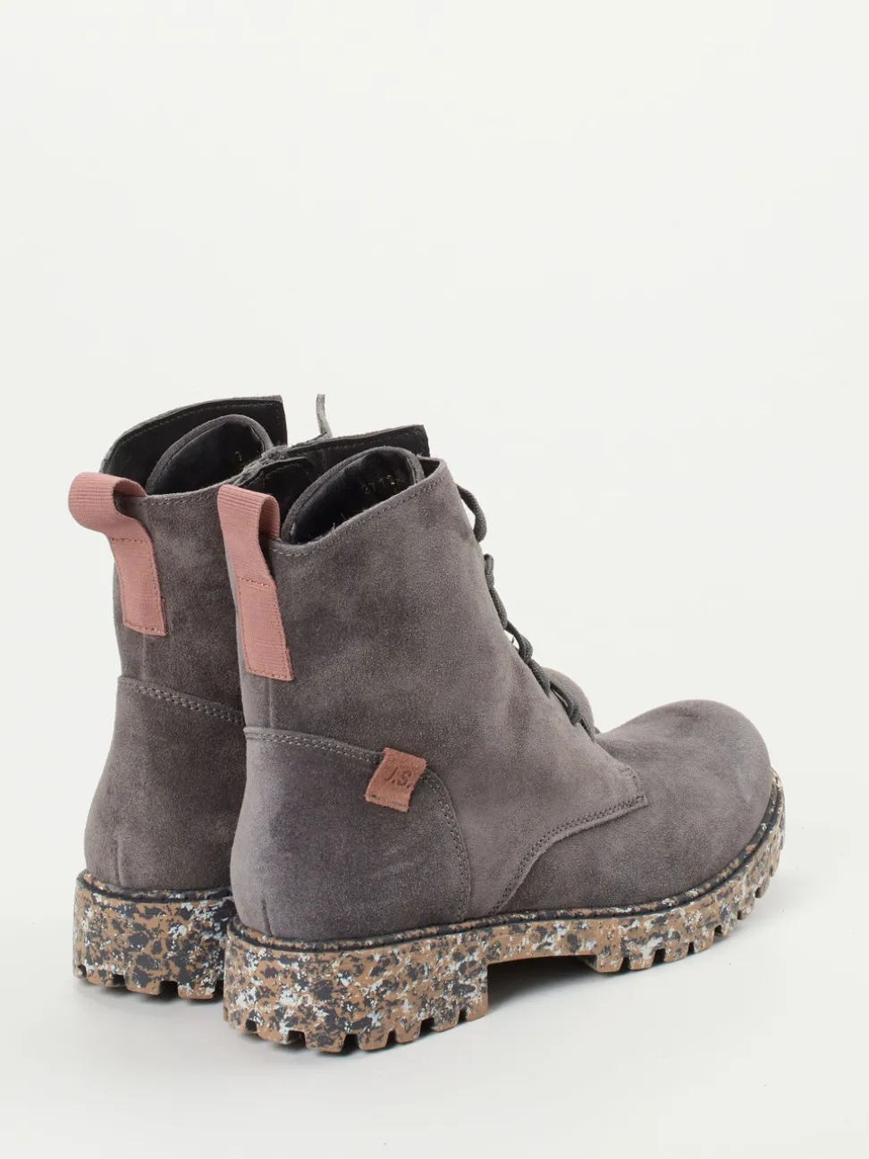 Josef Seibel – Schnürboots aus Veloursleder grau