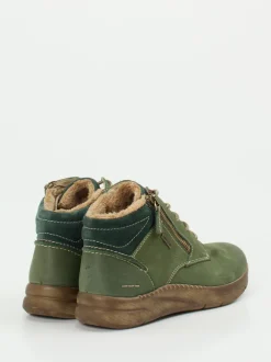 Josef Seibel – Schnürboots aus Veloursleder grün