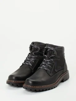 Josef Seibel – Schnürboots aus Fettleder Anthrazit