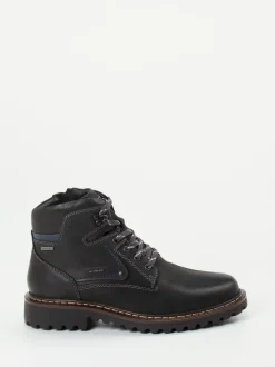 Josef Seibel – Schnürboots aus Fettleder Anthrazit