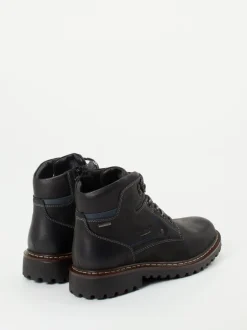 Josef Seibel – Schnürboots aus Fettleder Anthrazit