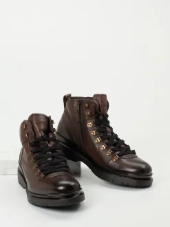 Josef Seibel – Schnürboots aus Kalbleder Dunkelbraun