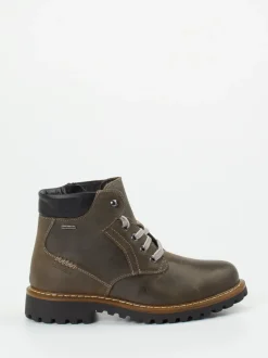 Josef Seibel – Schnürboots aus Nubukleder schlammgrün