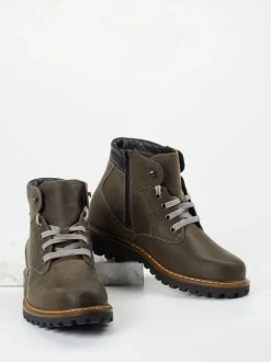 Josef Seibel – Schnürboots aus Nubukleder schlammgrün