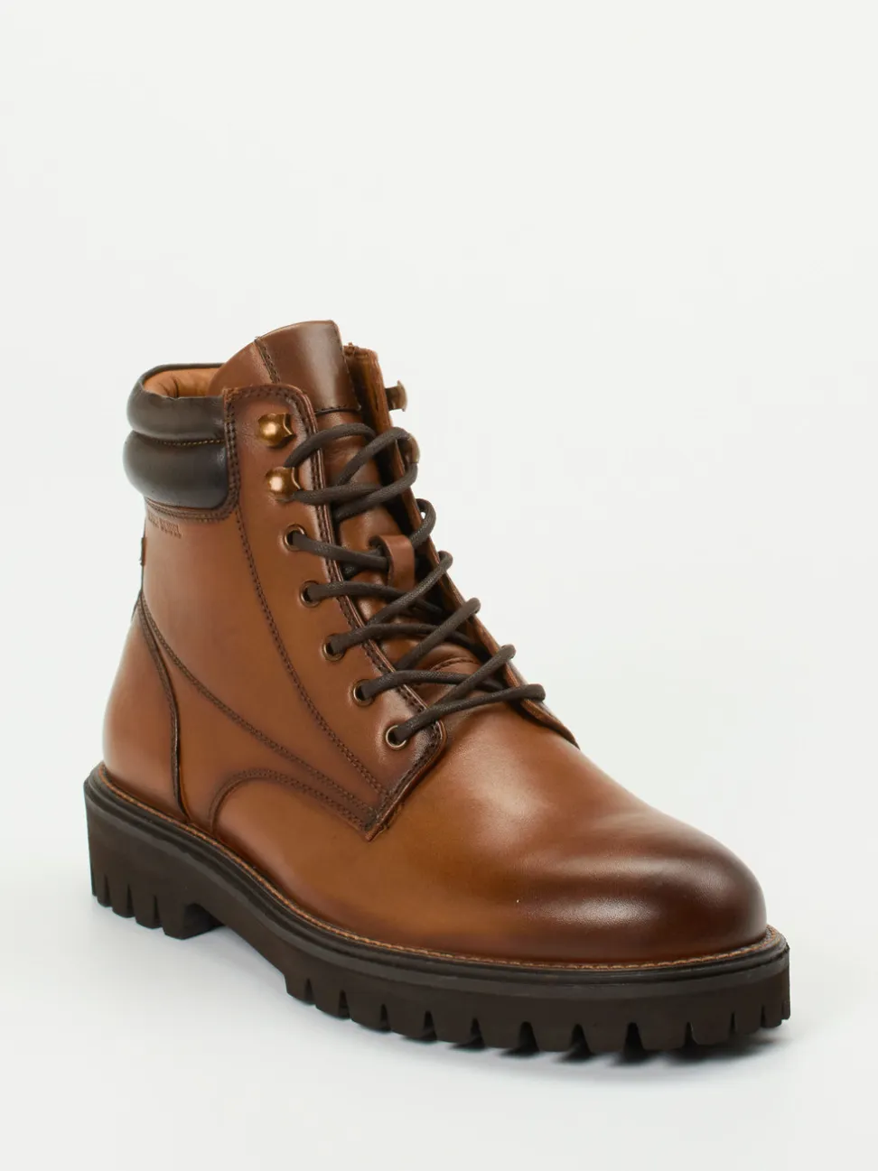 Josef Seibel – Schnürboots aus Kalbleder cognacbraun