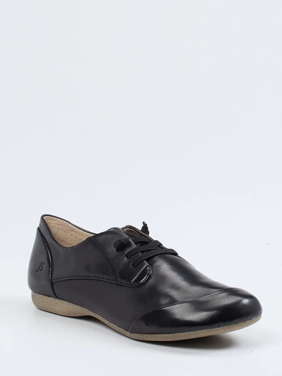 Josef Seibel – Schnürschuh aus Lammleder Schwarz
