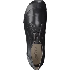 Josef Seibel – Schnürschuh aus Lammleder Schwarz
