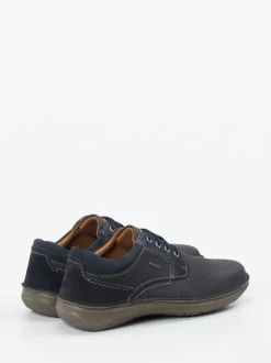 Josef Seibel – Schnürschuh aus Nubukleder blau