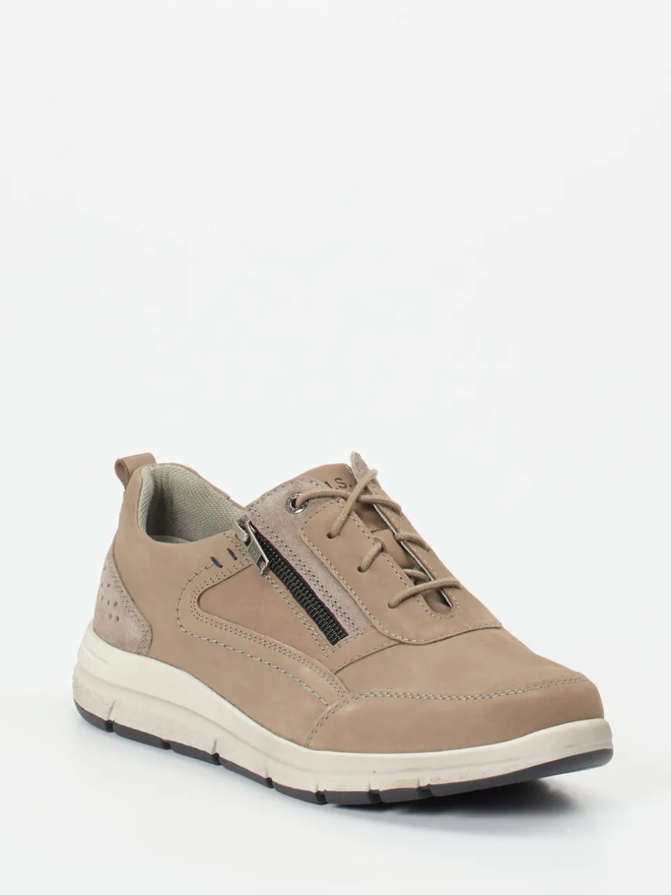 Josef Seibel – Schnürschuh aus Nubukleder Taupe