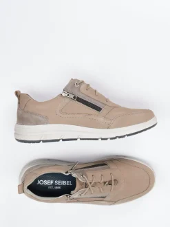 Josef Seibel – Schnürschuh aus Nubukleder Taupe