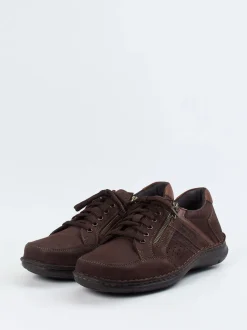 Josef Seibel – Schnürschuh aus Nubukleder Dunkelbraun