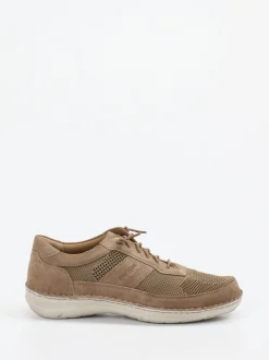 Josef Seibel – Schnürschuh aus Veloursleder sandbeige