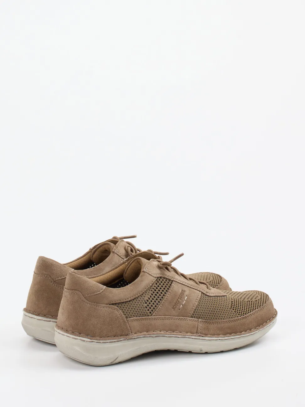 Josef Seibel – Schnürschuh aus Veloursleder sandbeige
