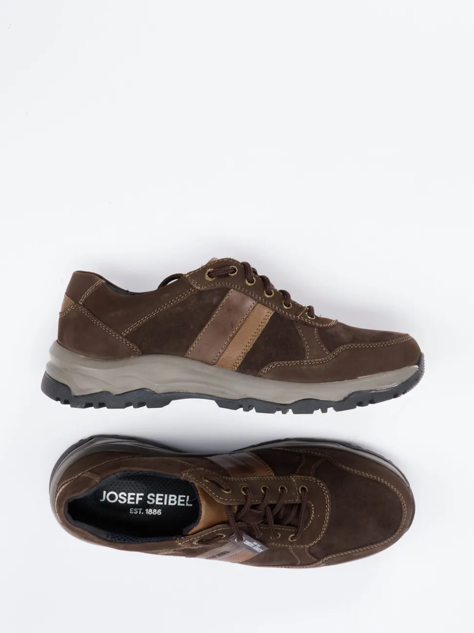 Josef Seibel – Schnürschuh aus Nubukleder braun