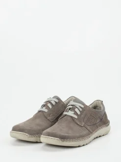 Josef Seibel – Schnürschuh aus Veloursleder taupe