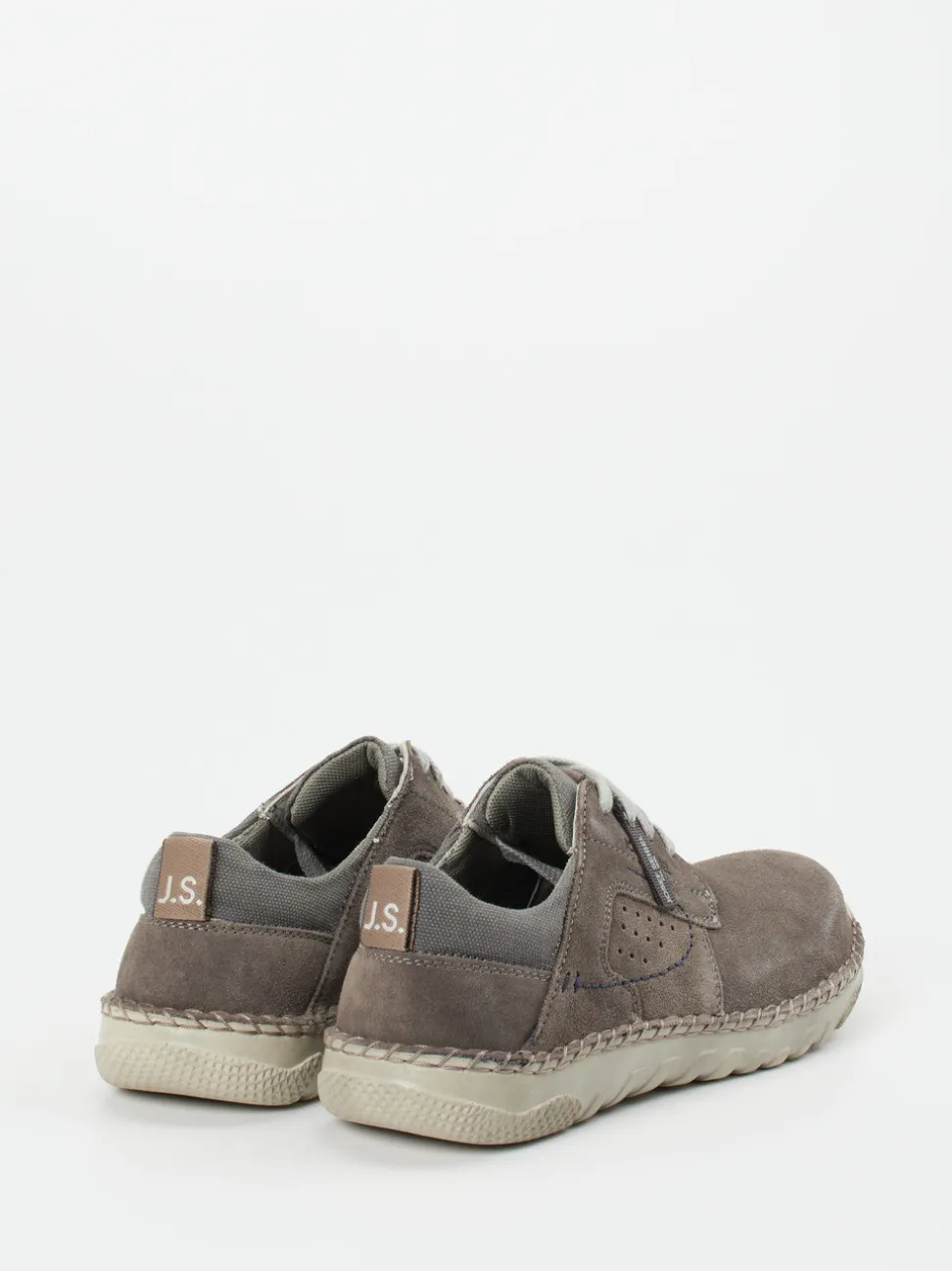 Josef Seibel – Schnürschuh aus Veloursleder taupe