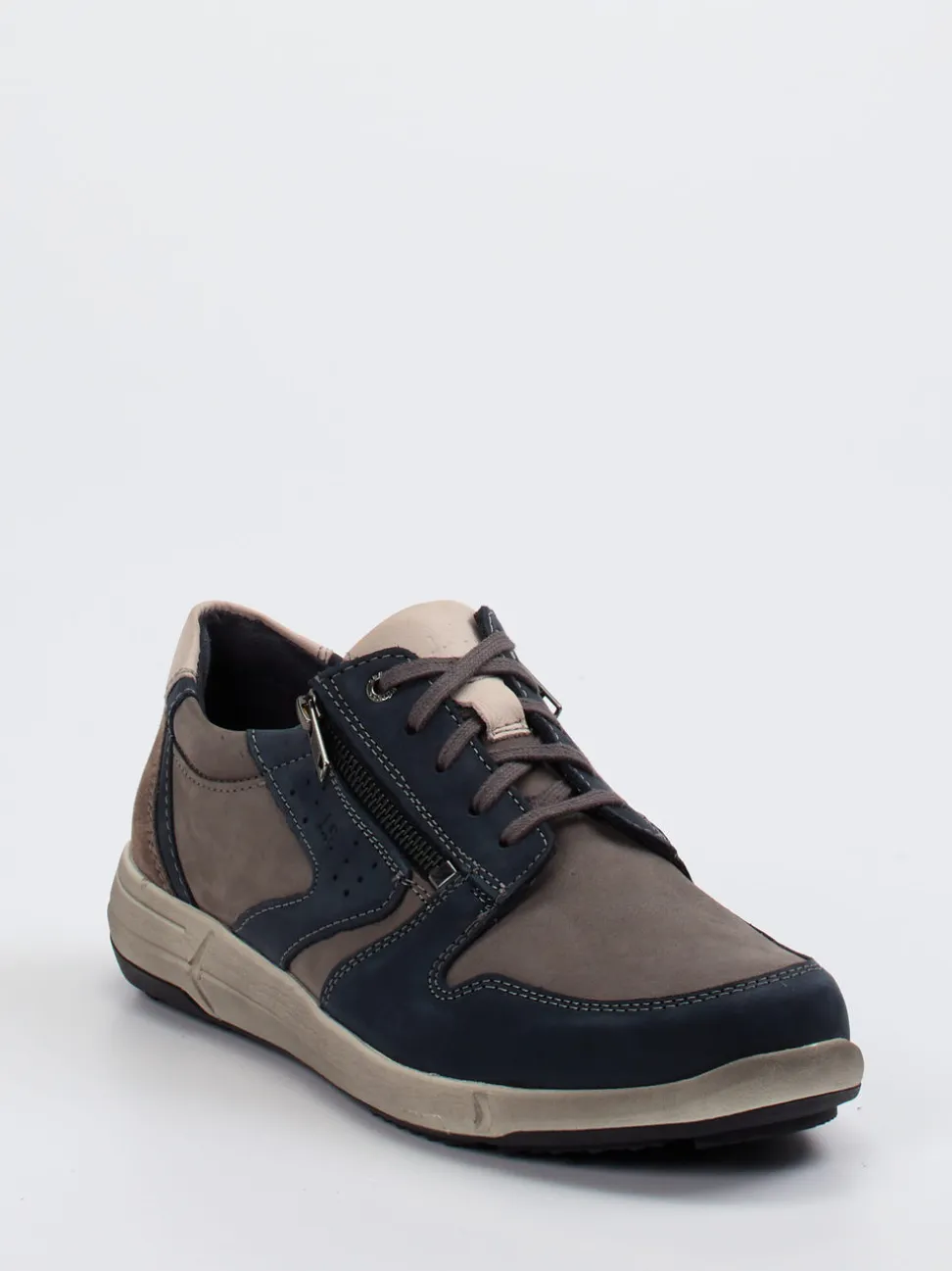 Josef Seibel – Schnürschuhe aus Nubukleder grau