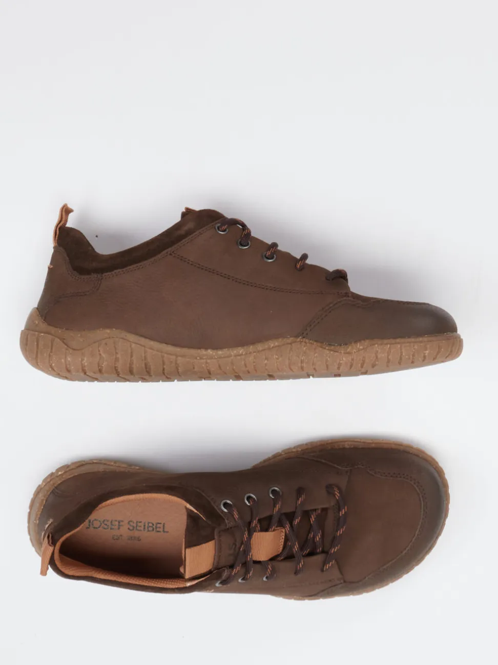 Josef Seibel – Schnürschuhe aus Nubukleder braun