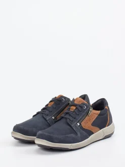 Josef Seibel – Schnürsneaker aus Nubukleder Dunkelblau