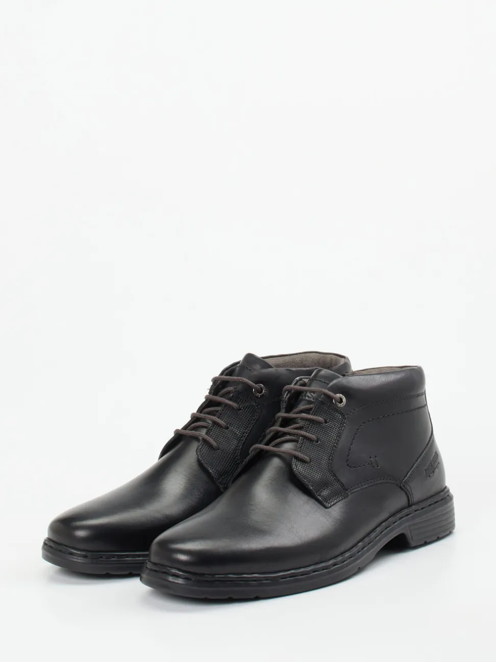 Josef Seibel – Schnürstiefelette aus Kalbleder Schwarz