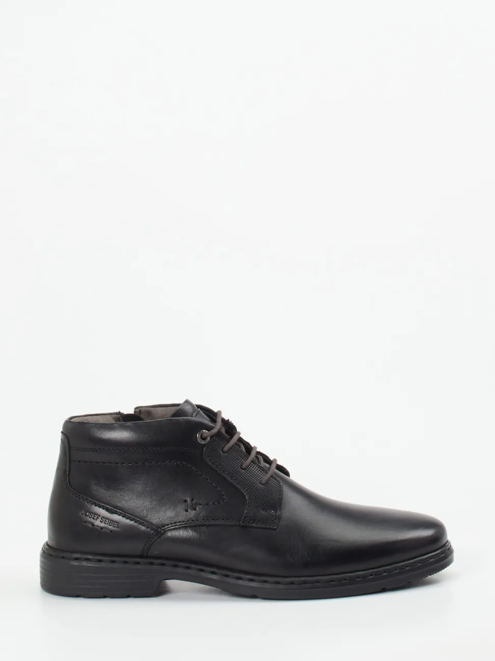 Josef Seibel – Schnürstiefelette aus Kalbleder Schwarz