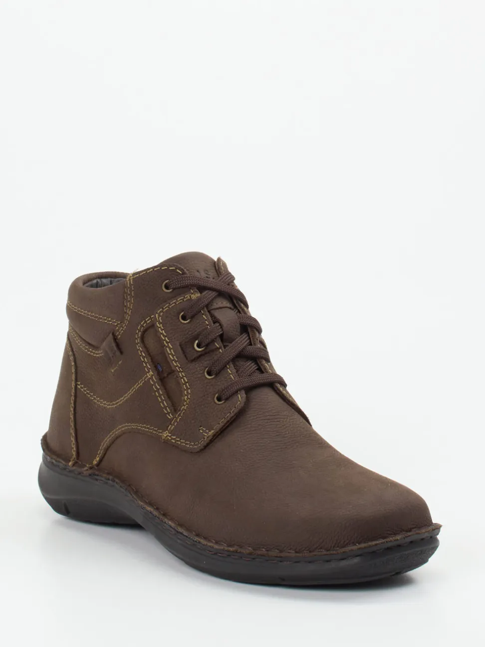 Josef Seibel – Schnürstiefeletten aus Nubukleder braun