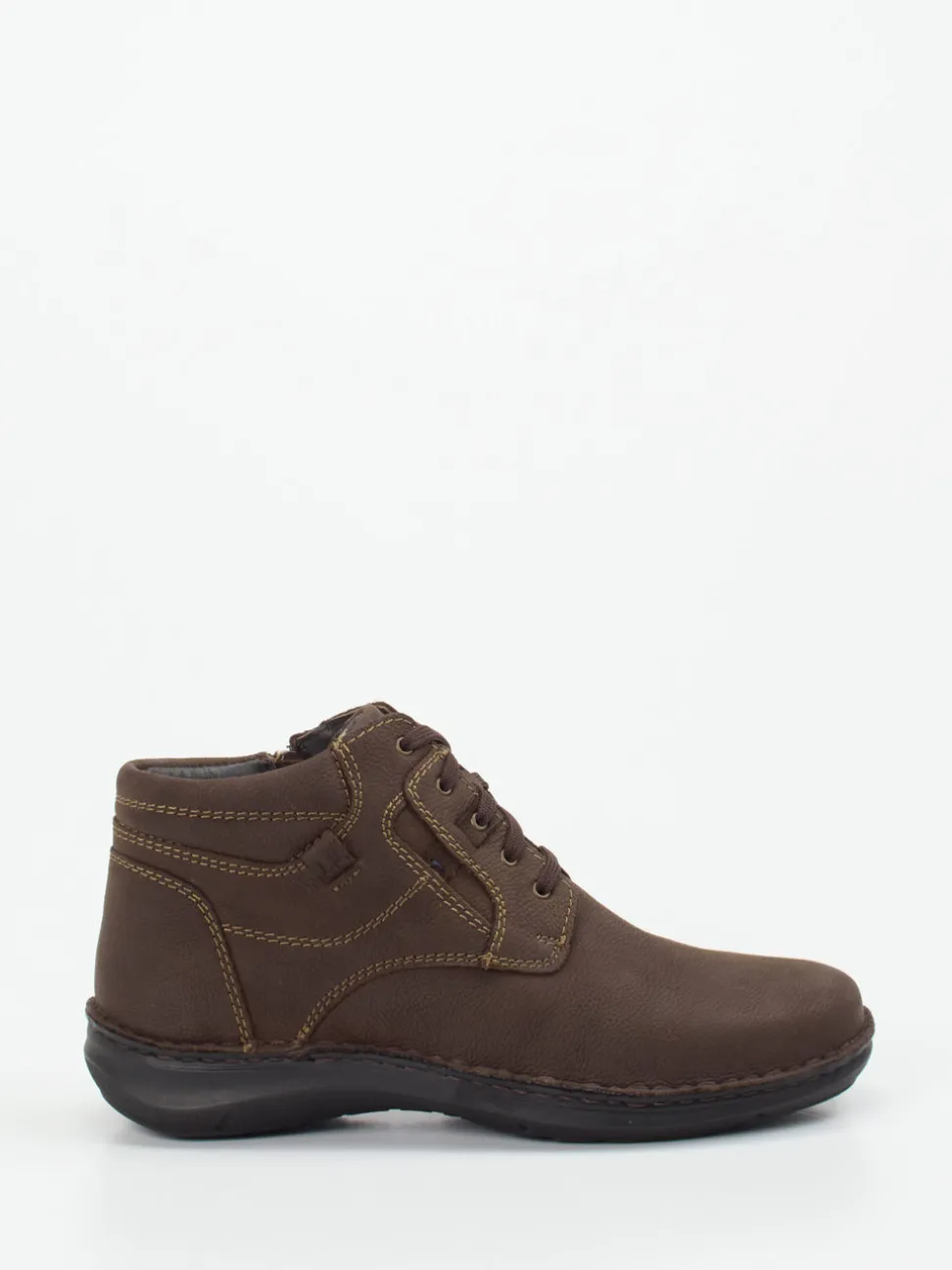 Josef Seibel – Schnürstiefeletten aus Nubukleder braun