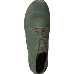 Josef Seibel – Schnürstiefelette aus Nubukleder grün