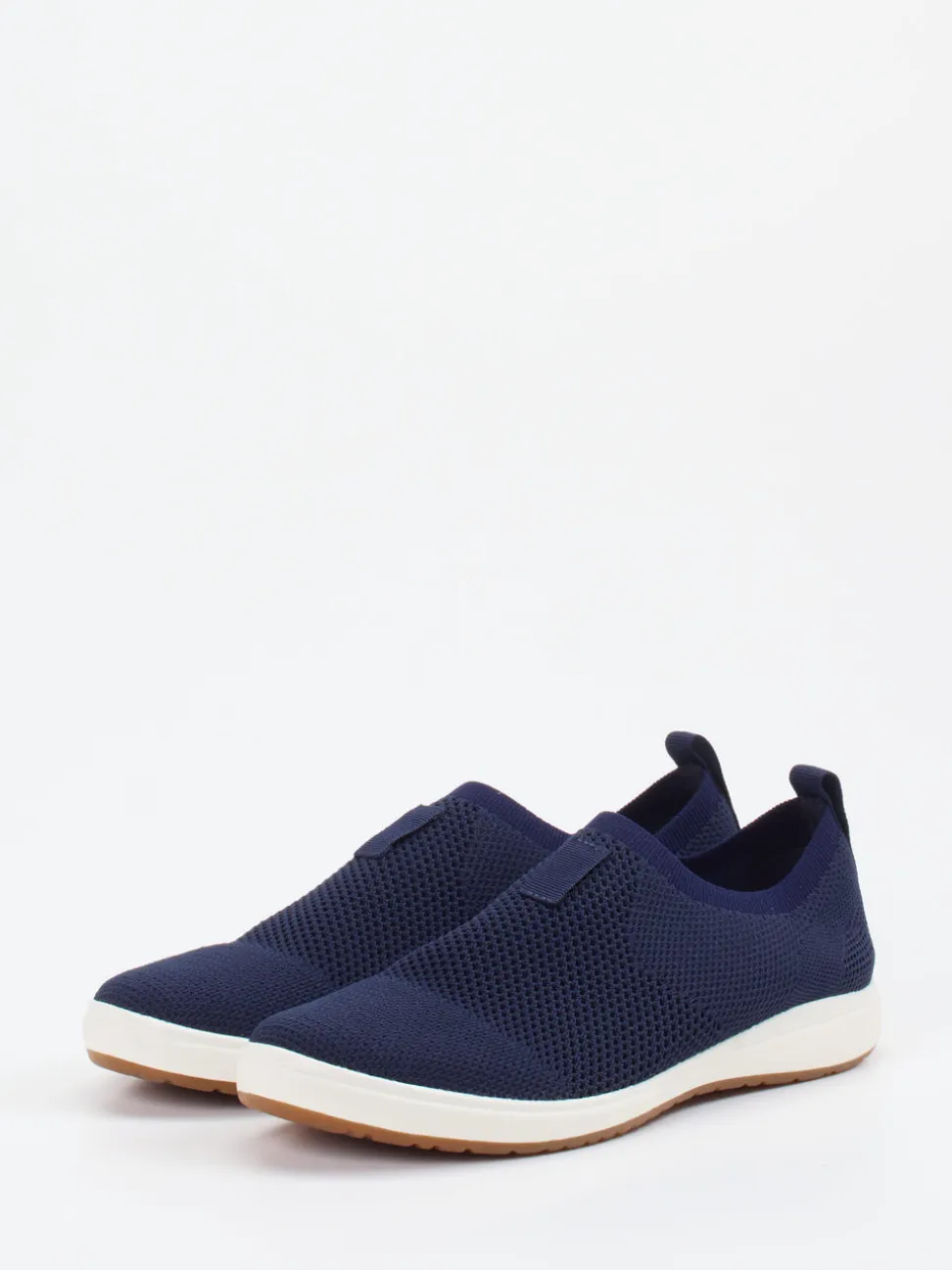 Josef Seibel – Slip-On Sneaker aus Stretch-Mesh Blau