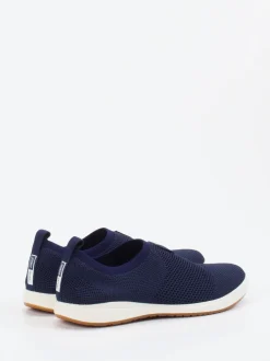 Josef Seibel – Slip-On Sneaker aus Stretch-Mesh Blau