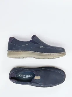 Josef Seibel – Slip-On-Halbschuh aus Nubukleder Blau