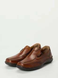 Josef Seibel – Slipper aus Kalbleder cognacbraun
