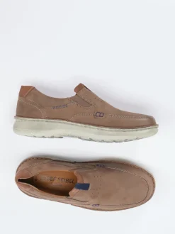 Josef Seibel – Slipper aus Nubukleder mittelbraun