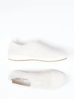 Josef Seibel – Slipper aus Stretch-Strick in Weiß